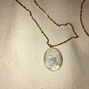 ByNouck fine chain sacred heart necklace gold